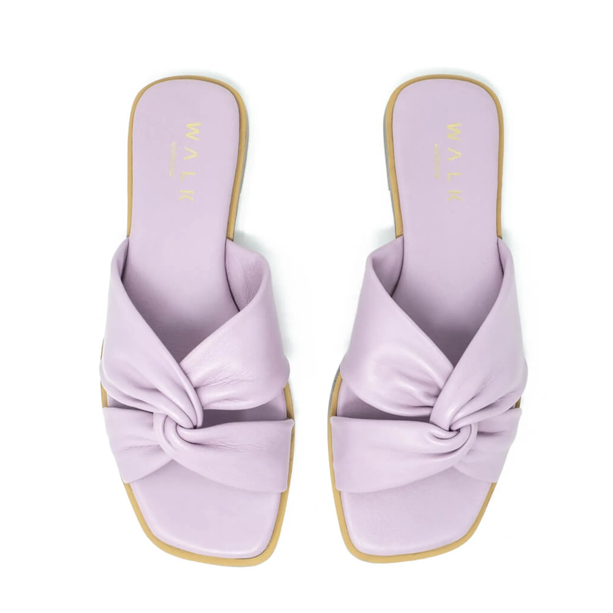 Walk London St Tropez Knot Sandal Lilac New