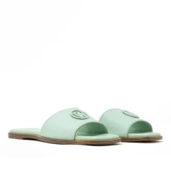 Walk London St Tropez Mono Trim Sandal Mint Fashion