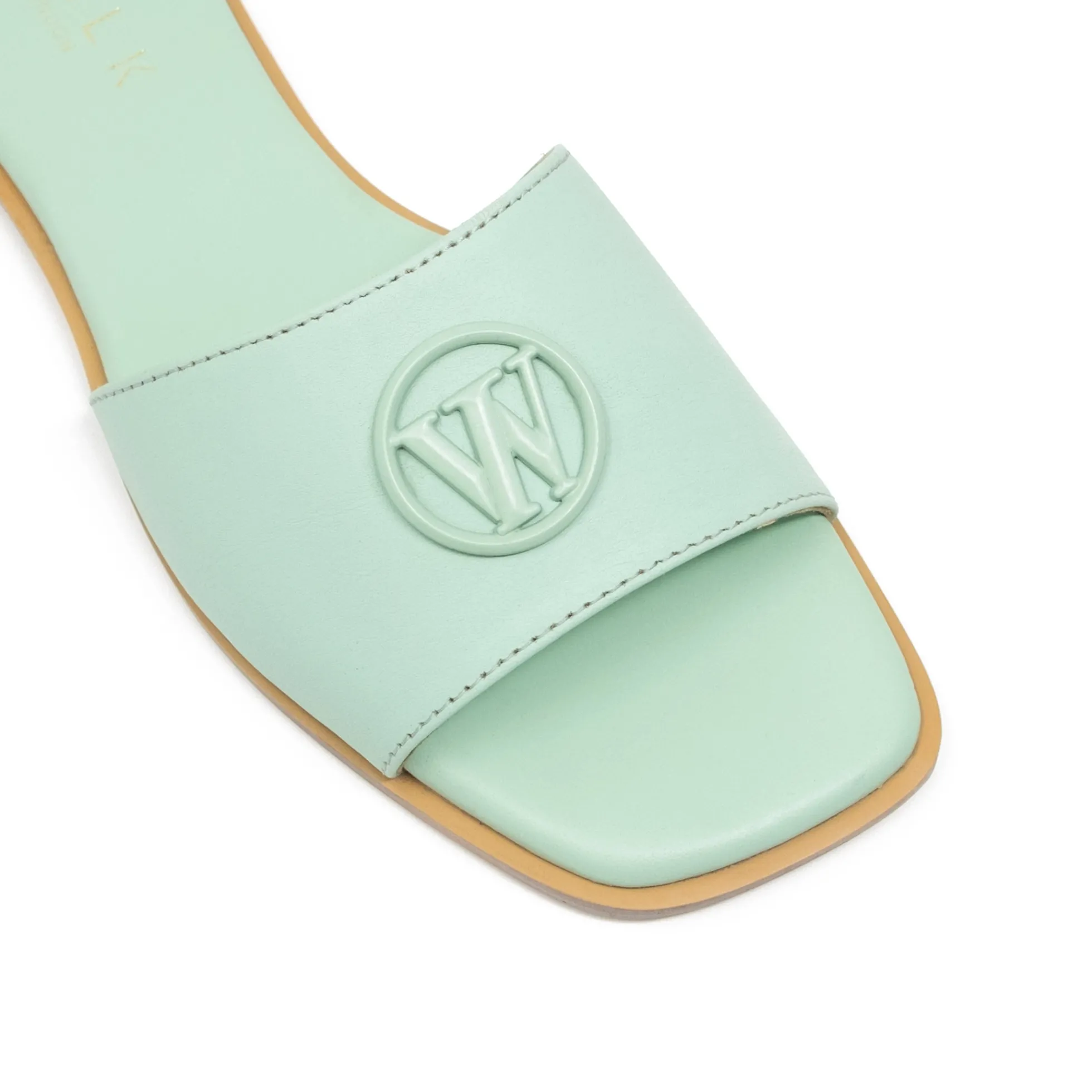 Walk London St Tropez Mono Trim Sandal Mint Fashion