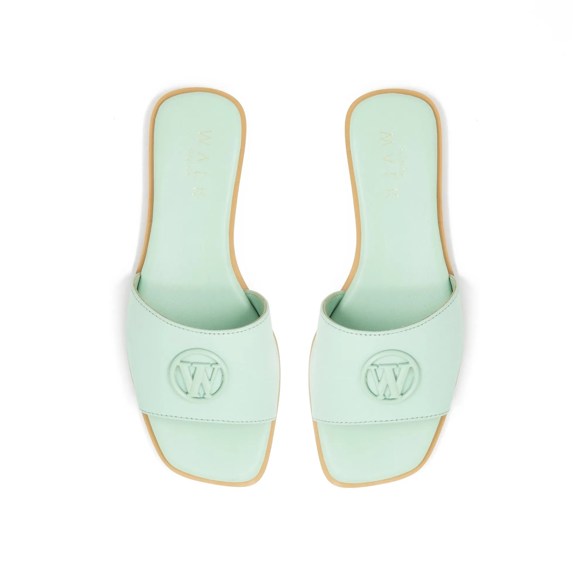 Walk London St Tropez Mono Trim Sandal Mint Sale