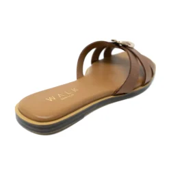 Walk London St Tropez Round Trim Sandal Tan Shop