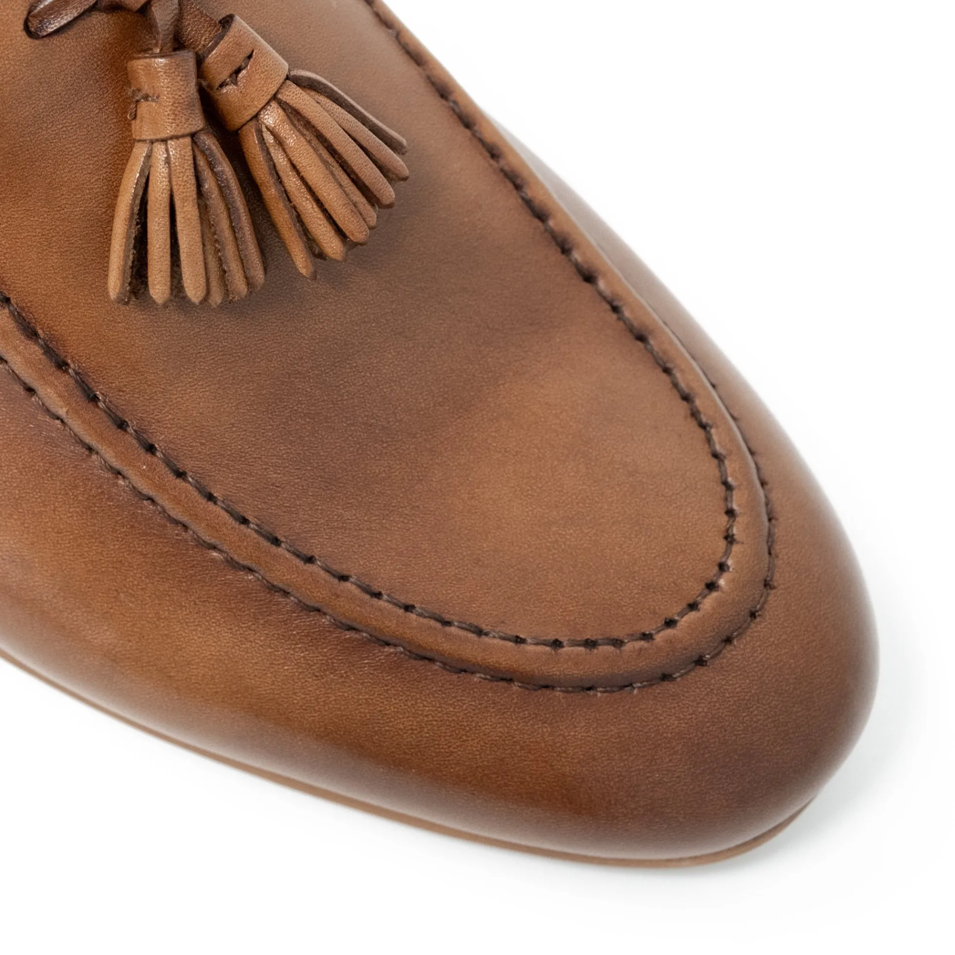 Walk London Terry Tassel Loafer Tan Leather Cheap