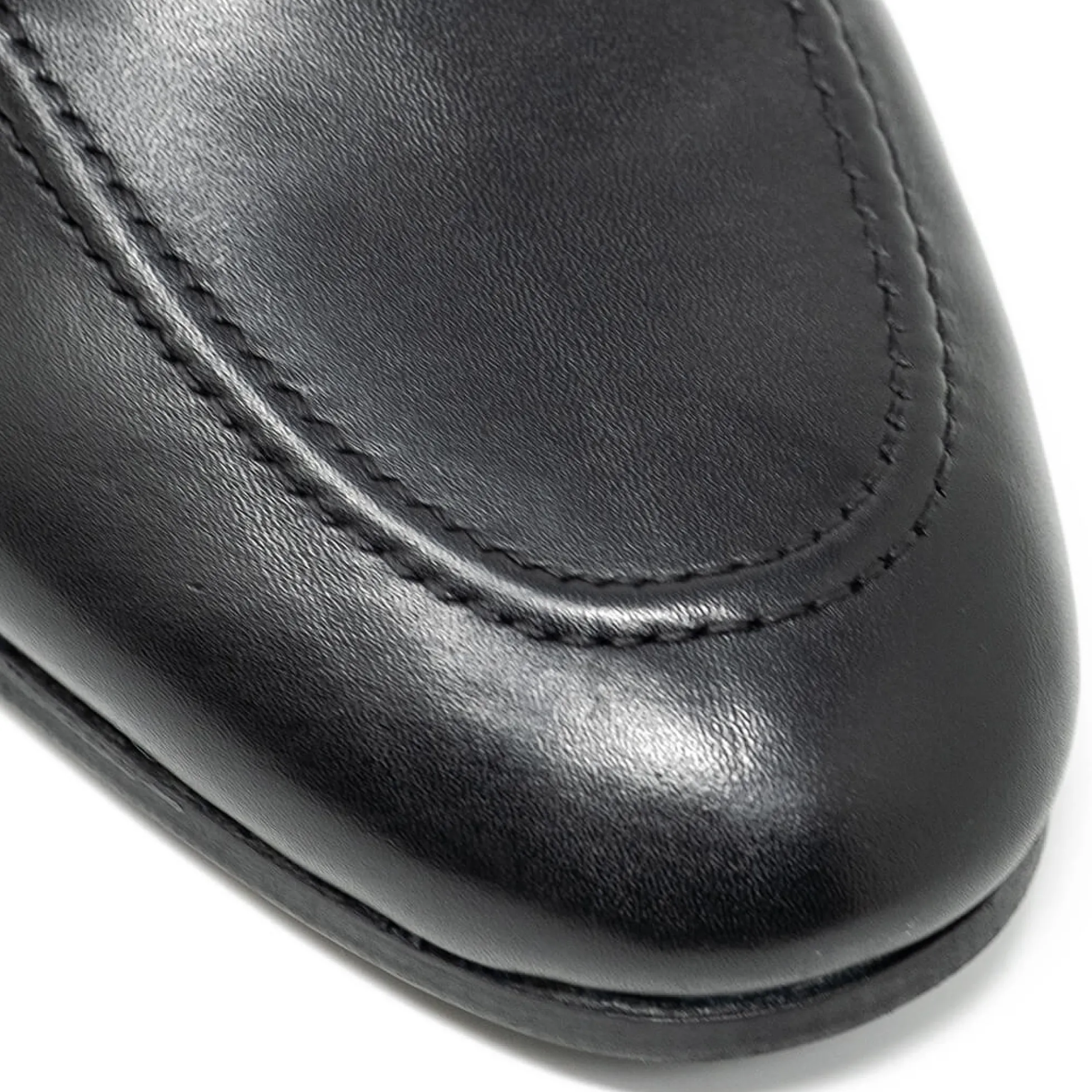 Walk London Terry Tassel Loafer Black Leather Best