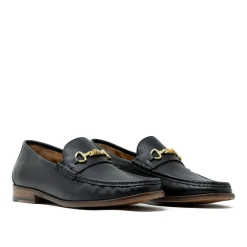 Walk London Tino Bone Loafer Black Leather Sale