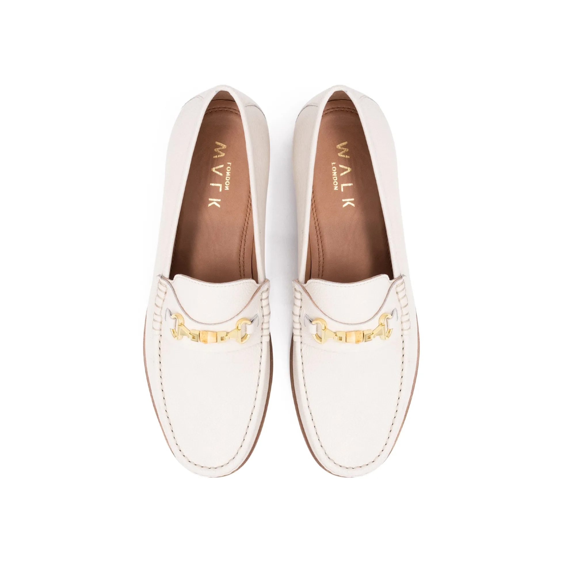 Walk London Tino Bone Loafer Off White Fashion