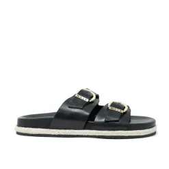 Walk London Valencia Sandal Black Shop