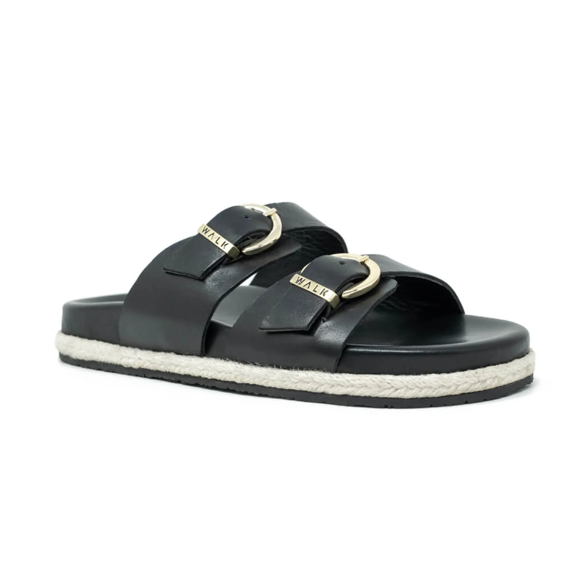 Walk London Valencia Sandal Black Shop