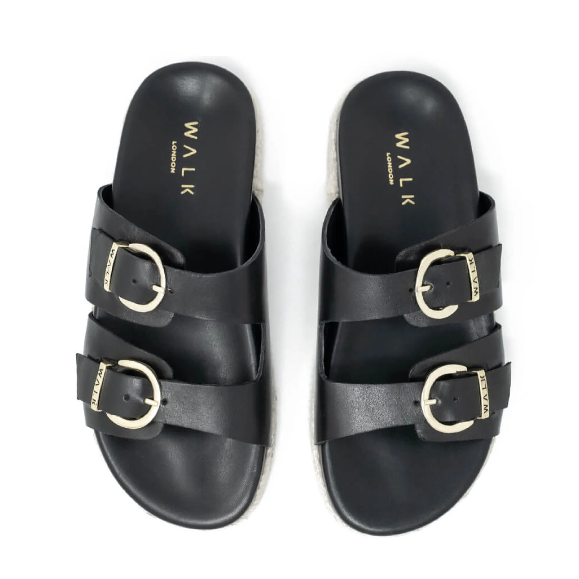 Walk London Valencia Sandal Black Outlet
