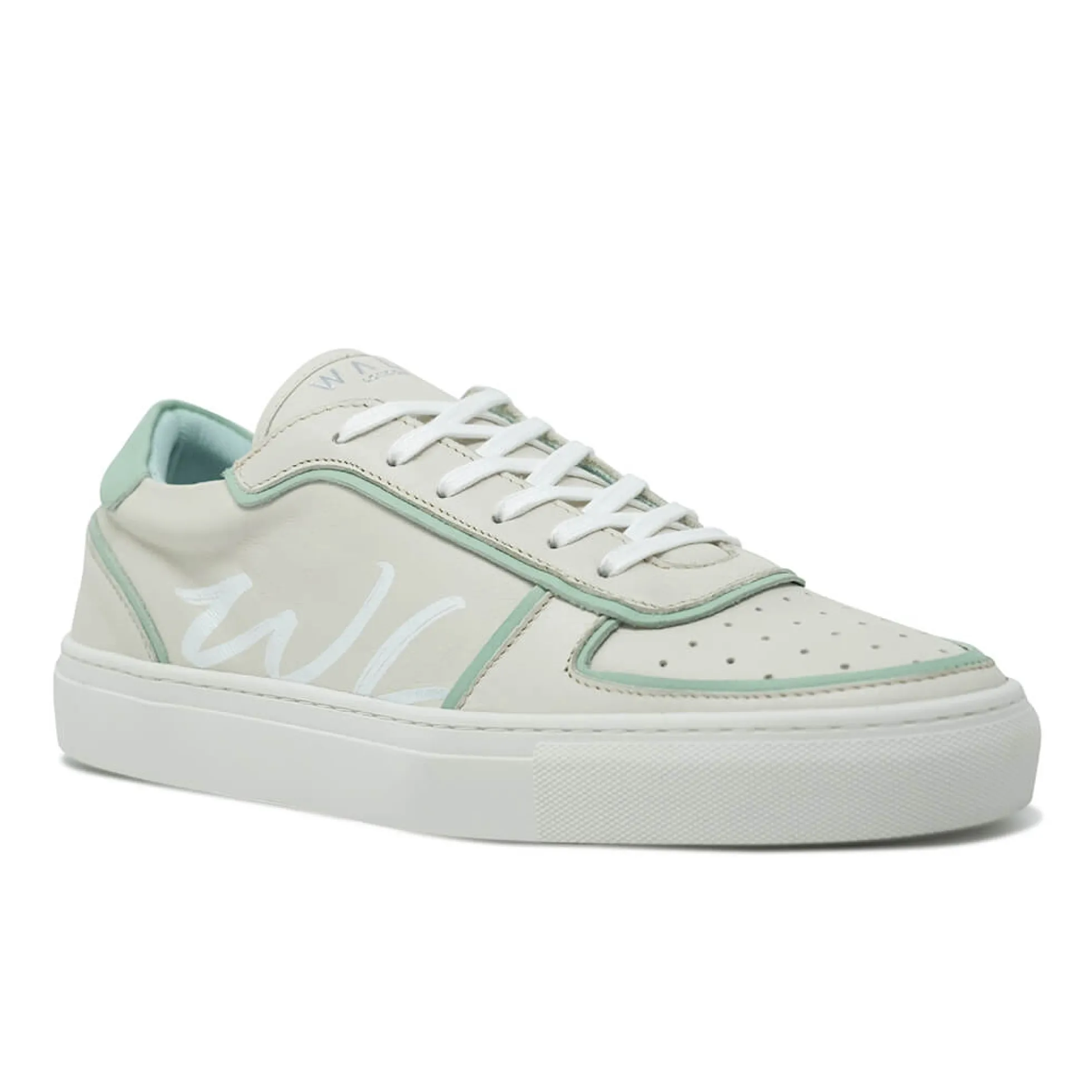 Walk London Valley Sneaker Off White & Mint Best Sale