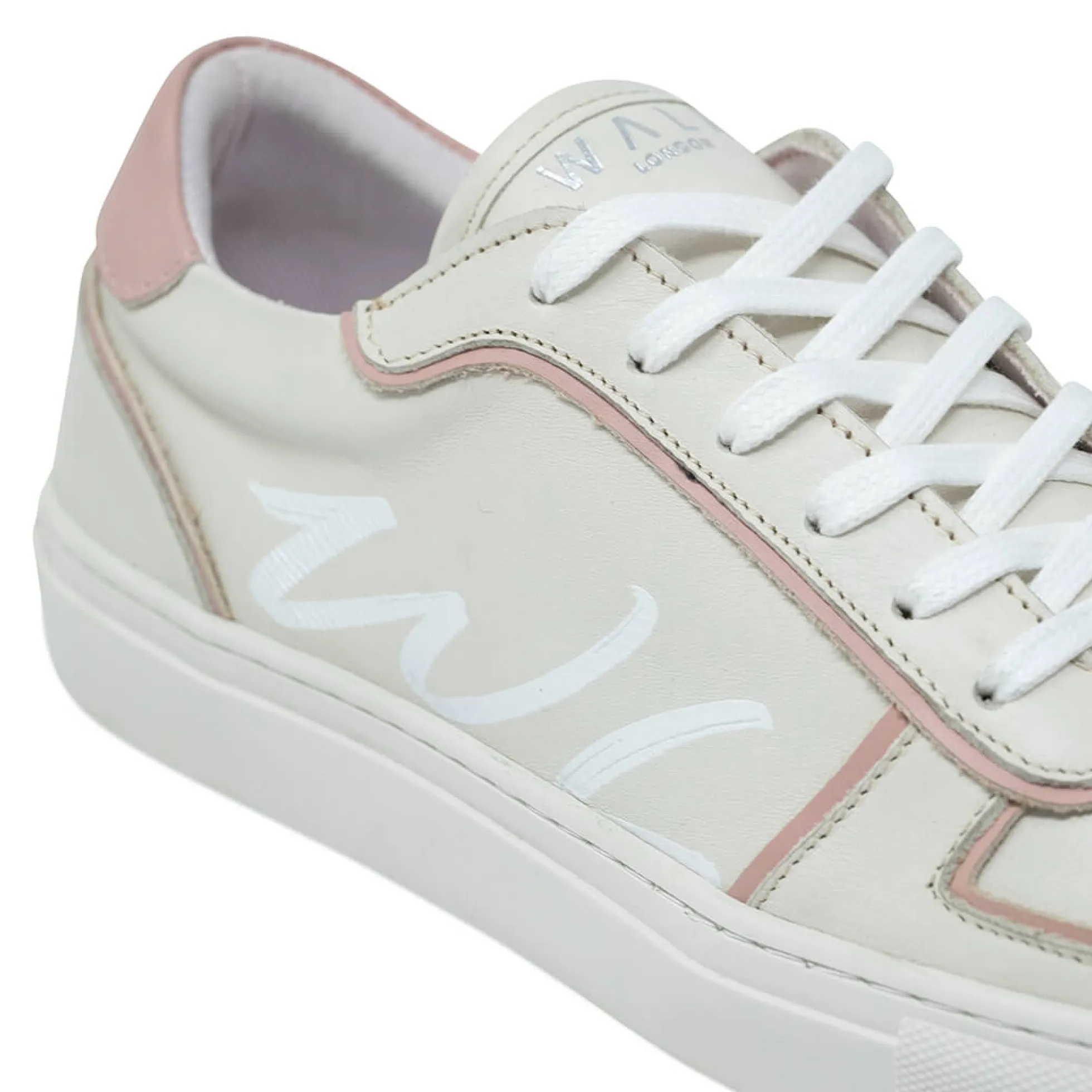 Walk London Valley Sneaker Off White & Nude Hot