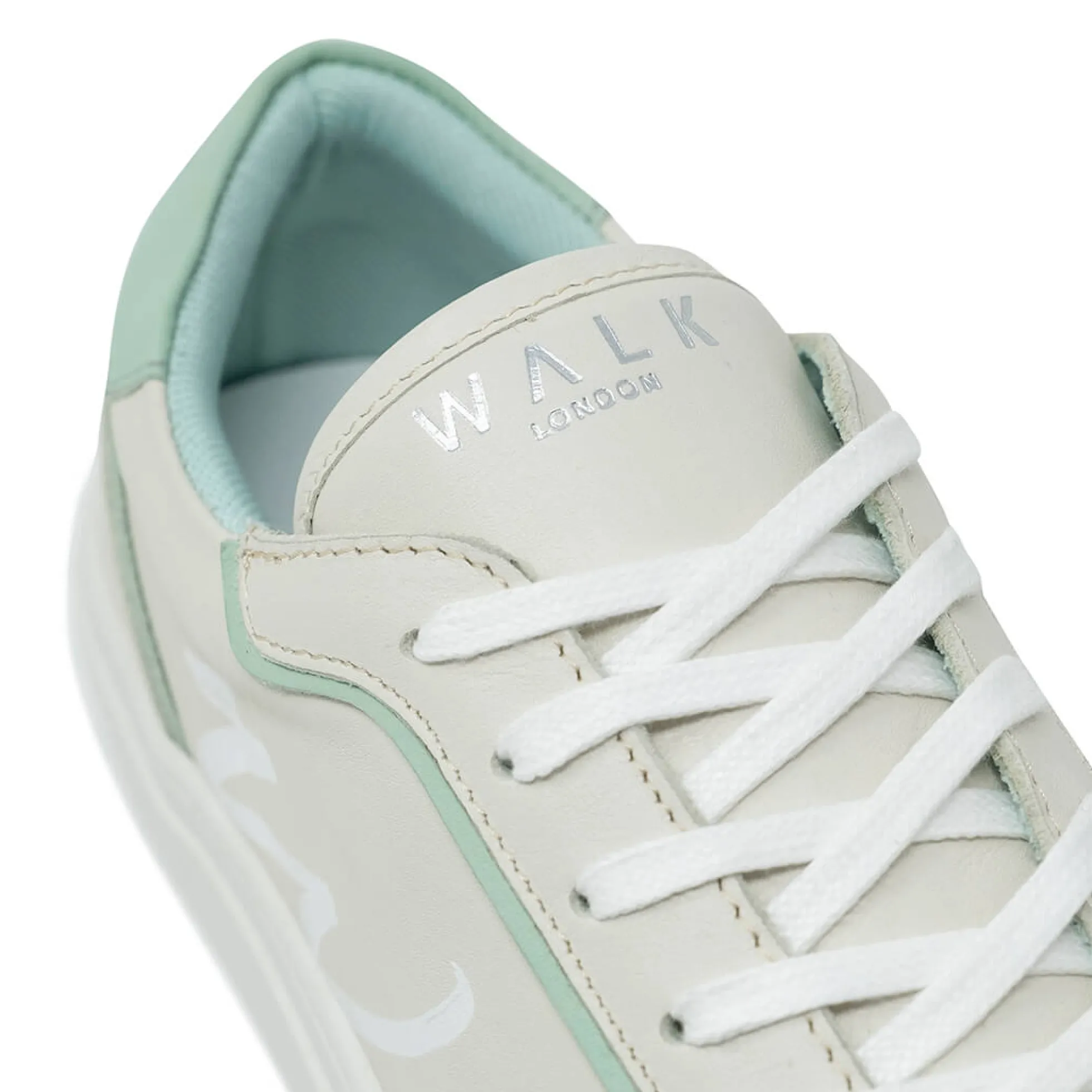 Walk London Valley Sneaker Off White & Mint Best Sale