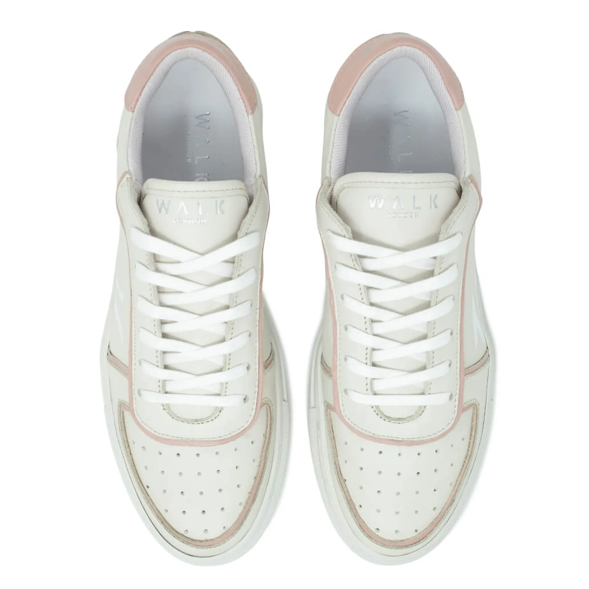 Walk London Valley Sneaker Off White & Nude Hot