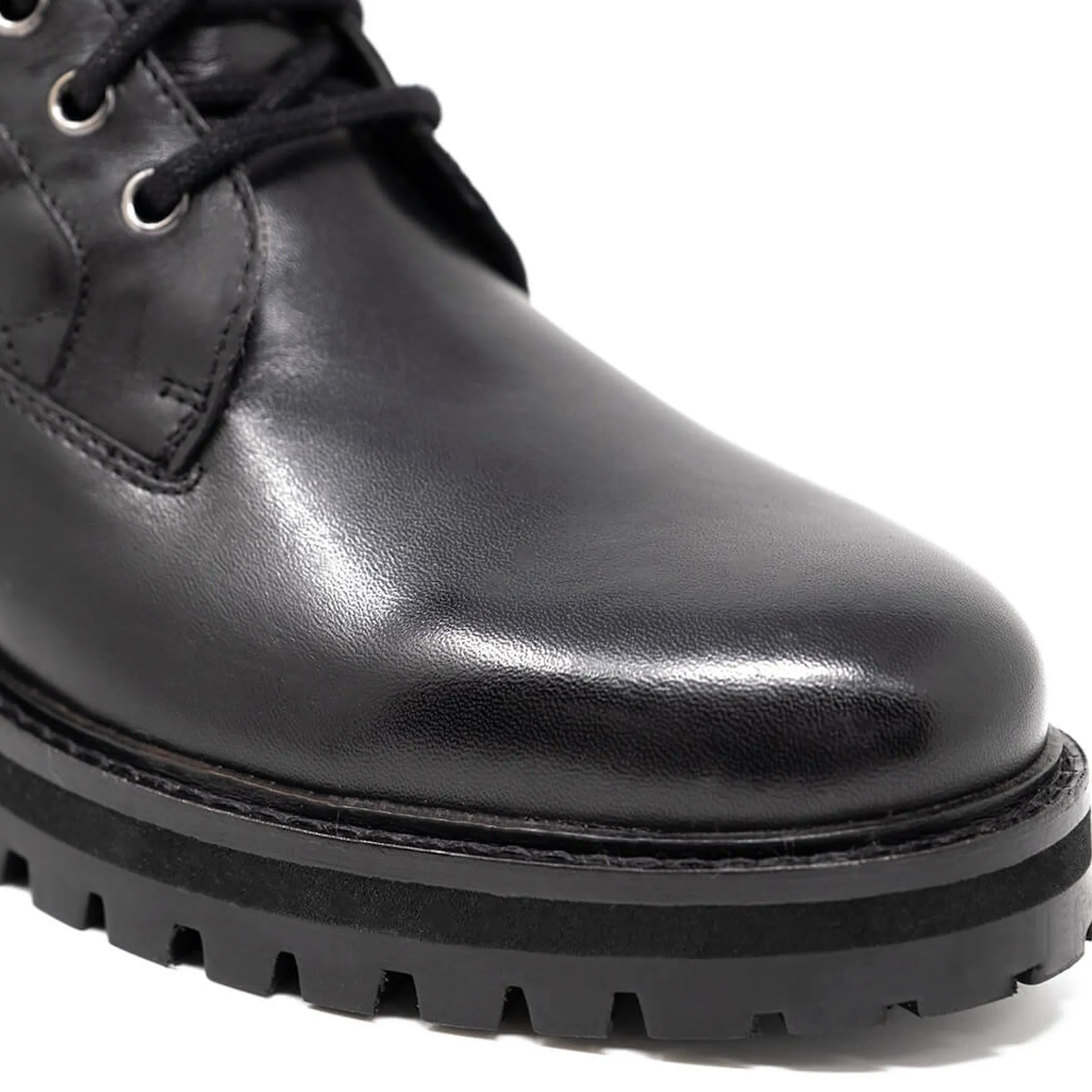 Walk London Vera Quilted Combat Boot Black Clearance