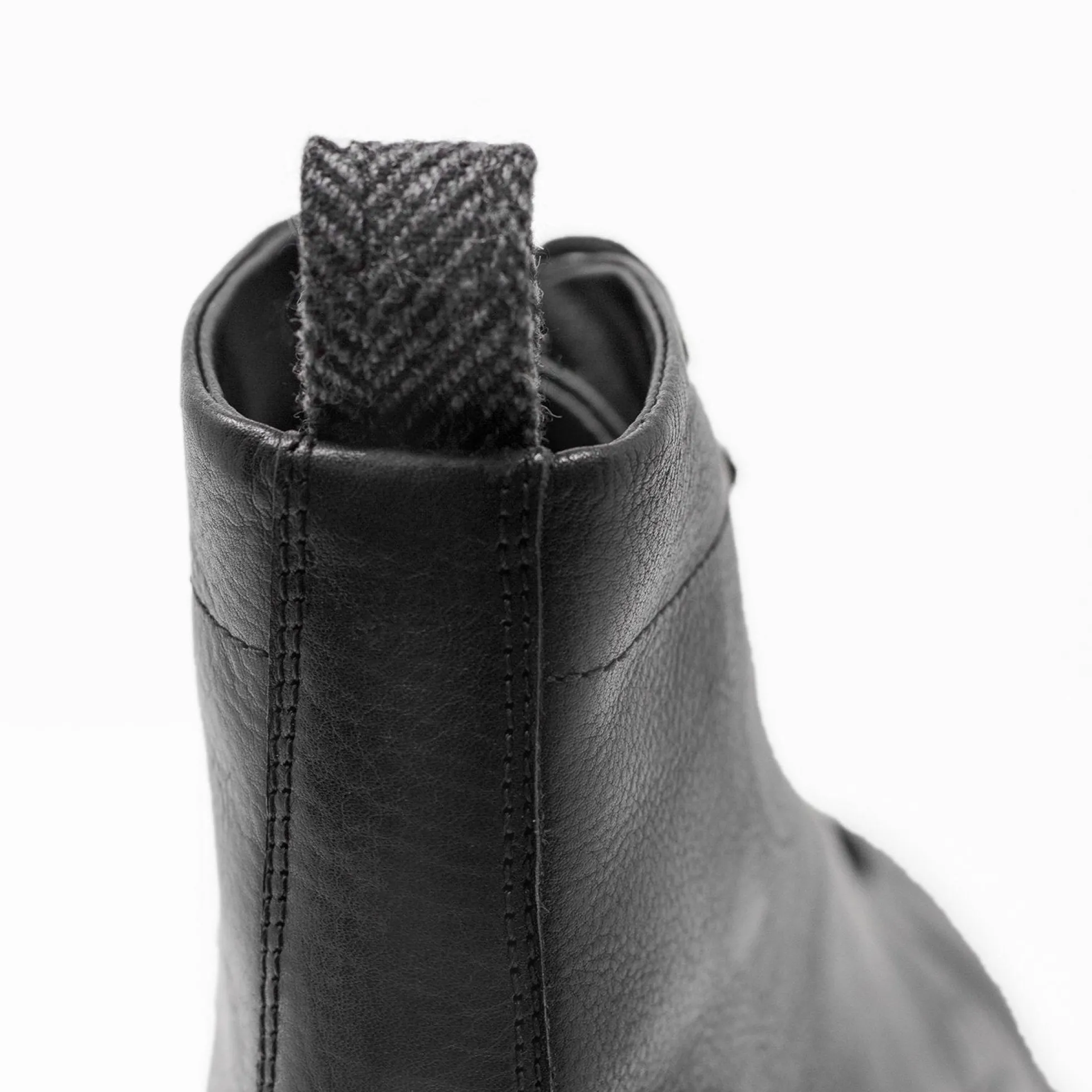 Walk London Wolf Toe Cap Boot Black Leather Best Sale