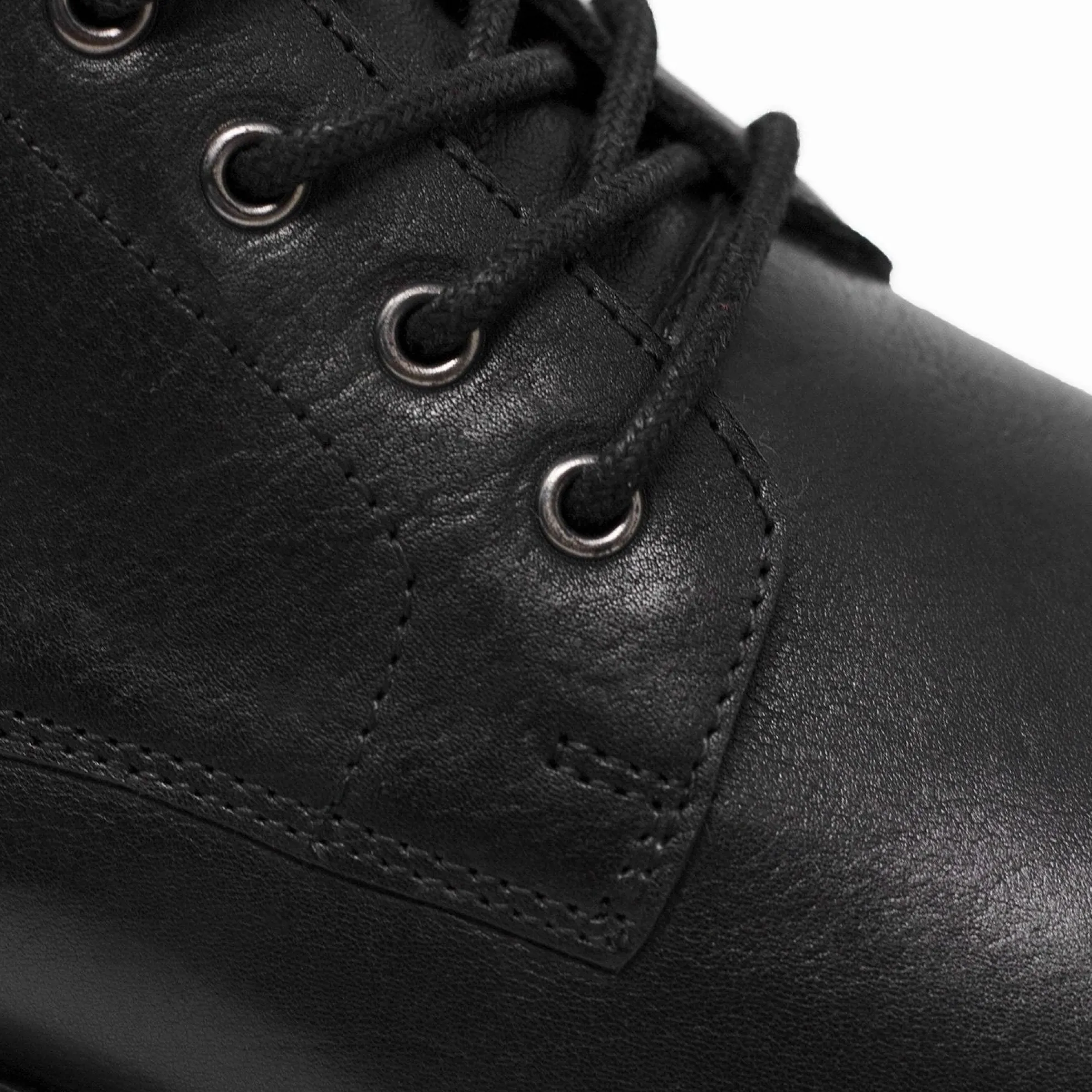 Walk London Wolf Toe Cap Boot Black Leather Best Sale