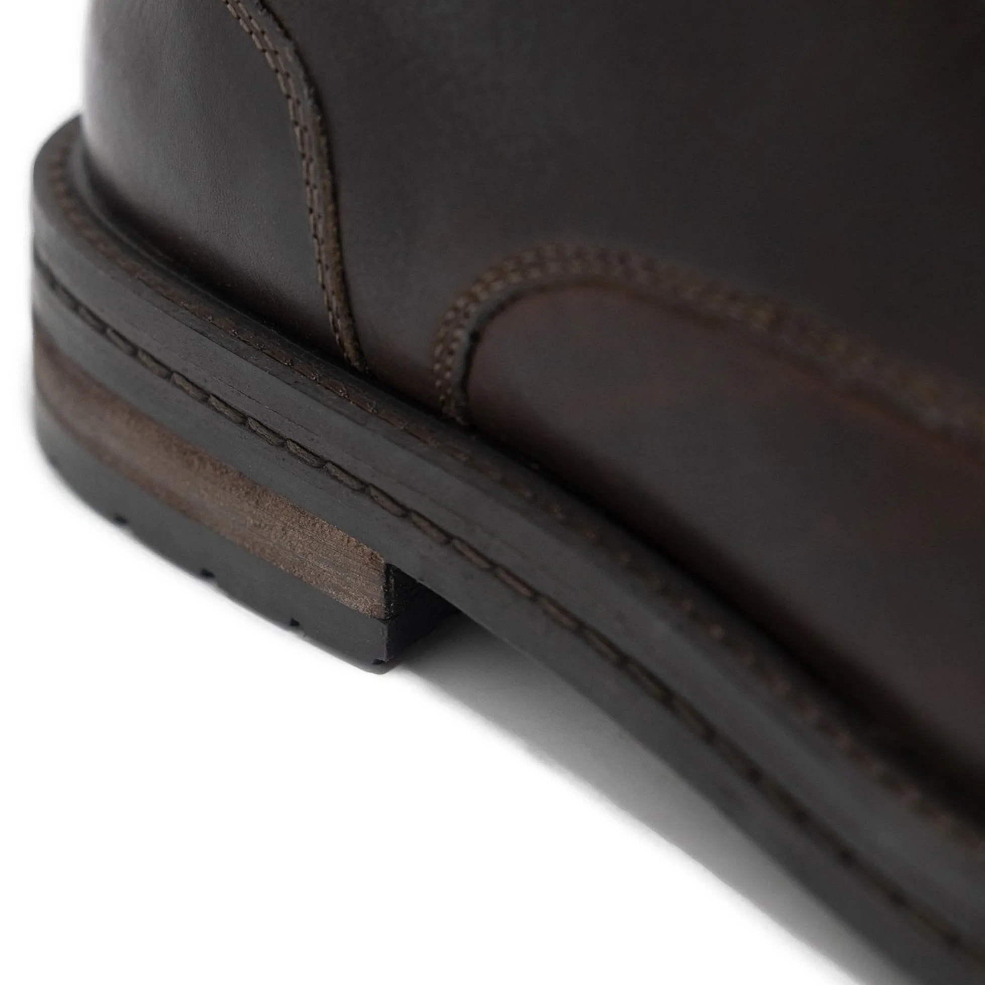 Walk London Wolf Toe Cap Boot Brown Leather Store