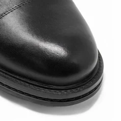 Walk London Wolf Toe Cap Boot Black Leather Best Sale