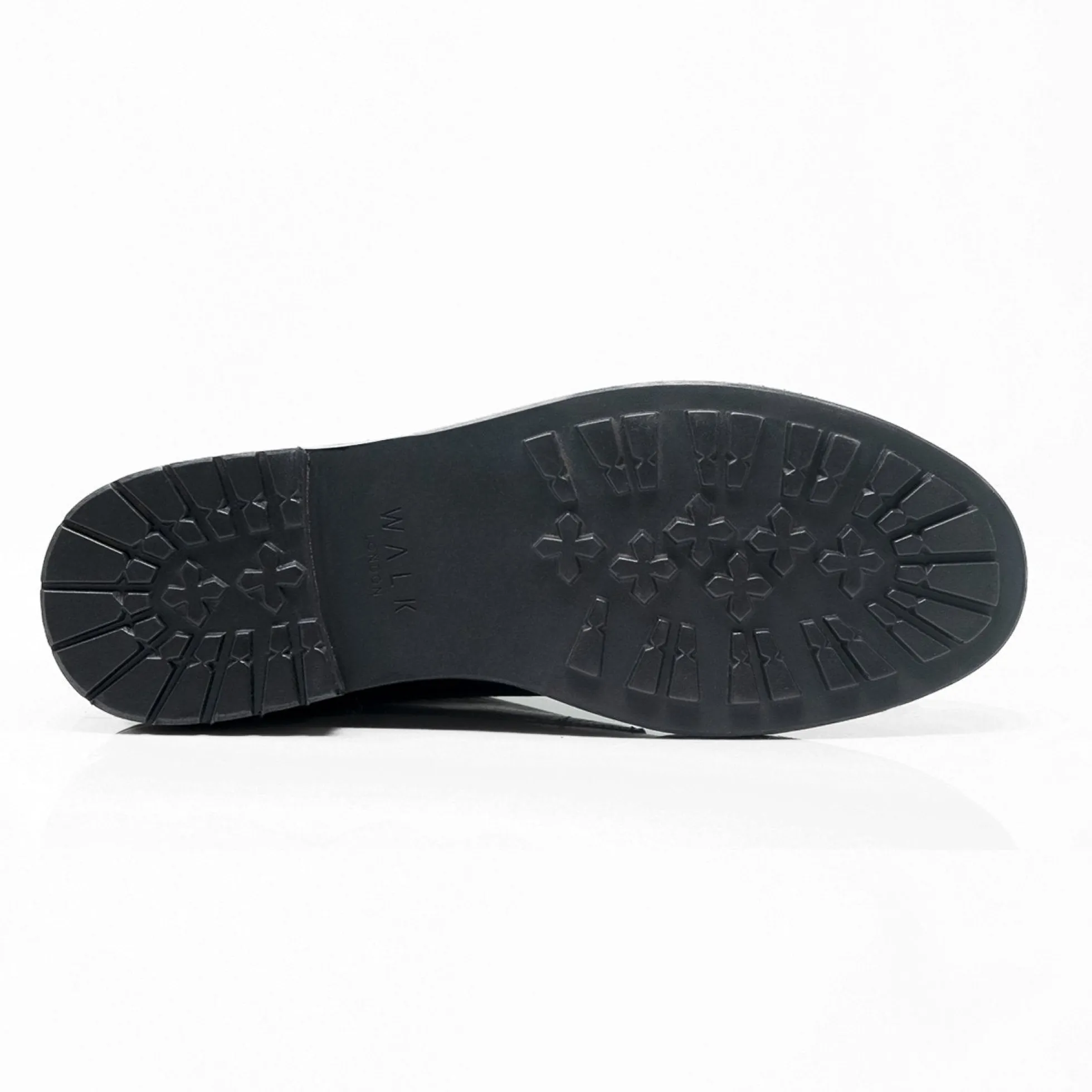 Walk London Wolf Toe Cap Boot Black Leather Best Sale
